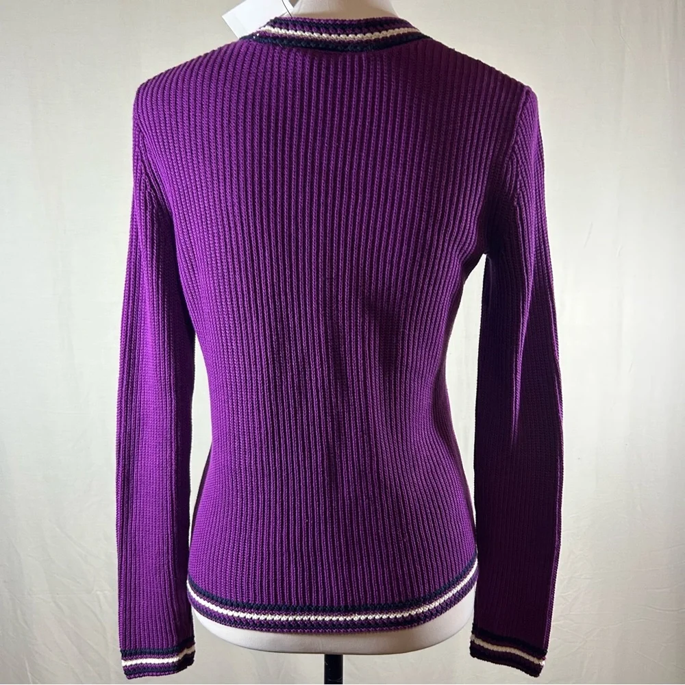 Talbots V-NECK CARDIGAN - TEXTURE
STRIPE - Picture 13 of 16